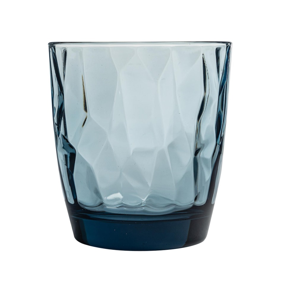 image 1 of Bormioli Rocco Diamond Water Glasses - 300ml - Blue - Pack of 6 | Clear | Clear