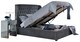 image 2 of Dakota Ottoman Storage Bed King Pewter | Grey | Pewter