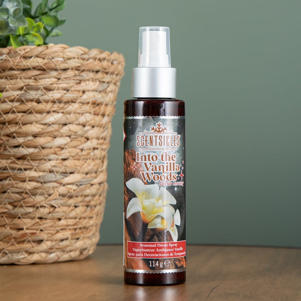 image 1 of 114ml Vanilla Woods Scentsicles Christmas Decoration Spray Mist