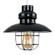 image 4 of ValueLights Penglai Black Ceiling Pendant Light Shade & Bulb | Black