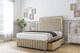 image 3 of Sloomy Boston Gold Almond Coniston Divan Bed With Mattress 2 Drawers Right Side With 54" Floor Standing Headboard & 12" Matching Footboard 5' King | Cream | Almond | King | 1