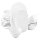 image 1 of 18pc Everyday Square White Dinner Set