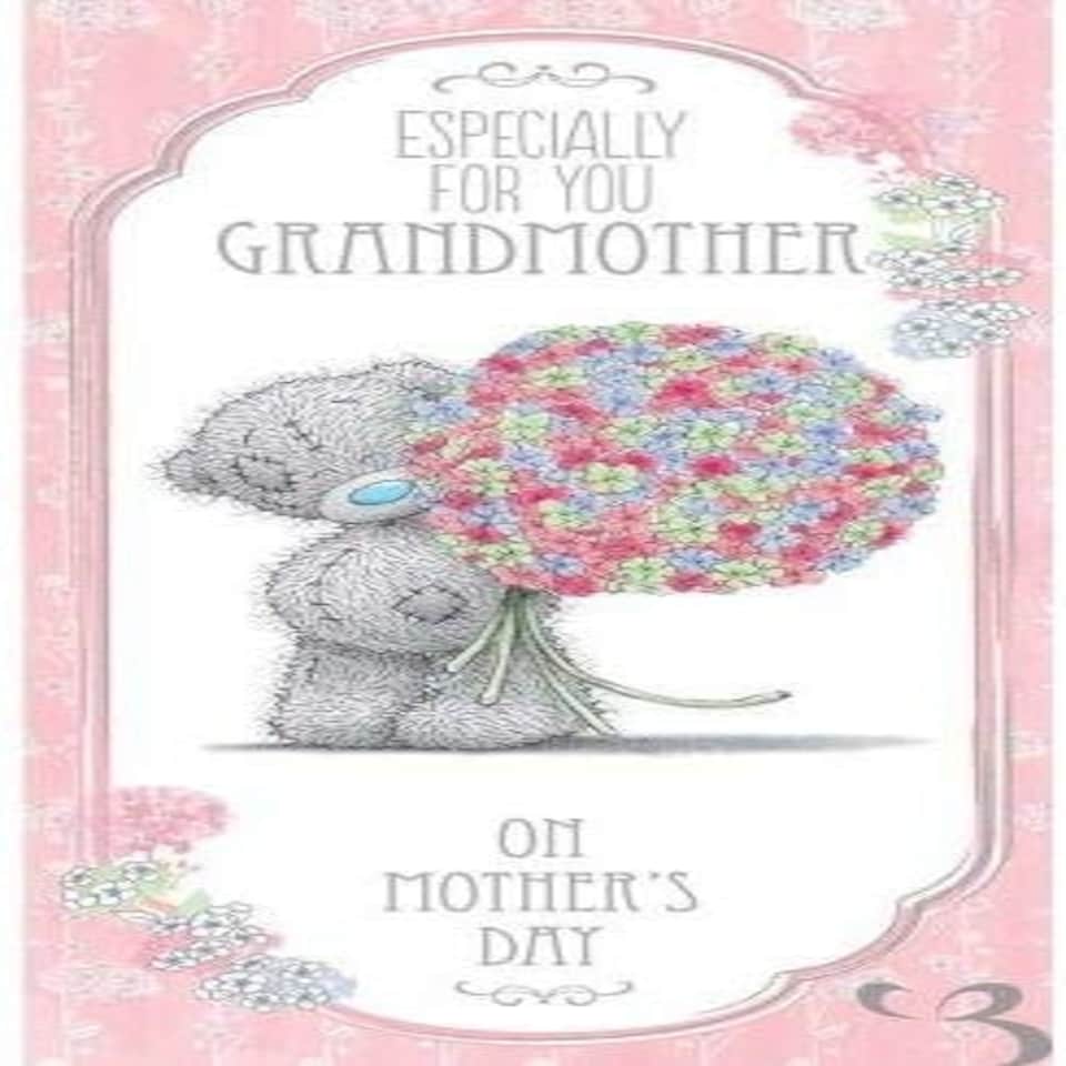 image 1 of ME TO YOU TATTY TED COLOURFUL WONDERFUL GRANDMOTHER MOTHERS DAY GREETING CARD