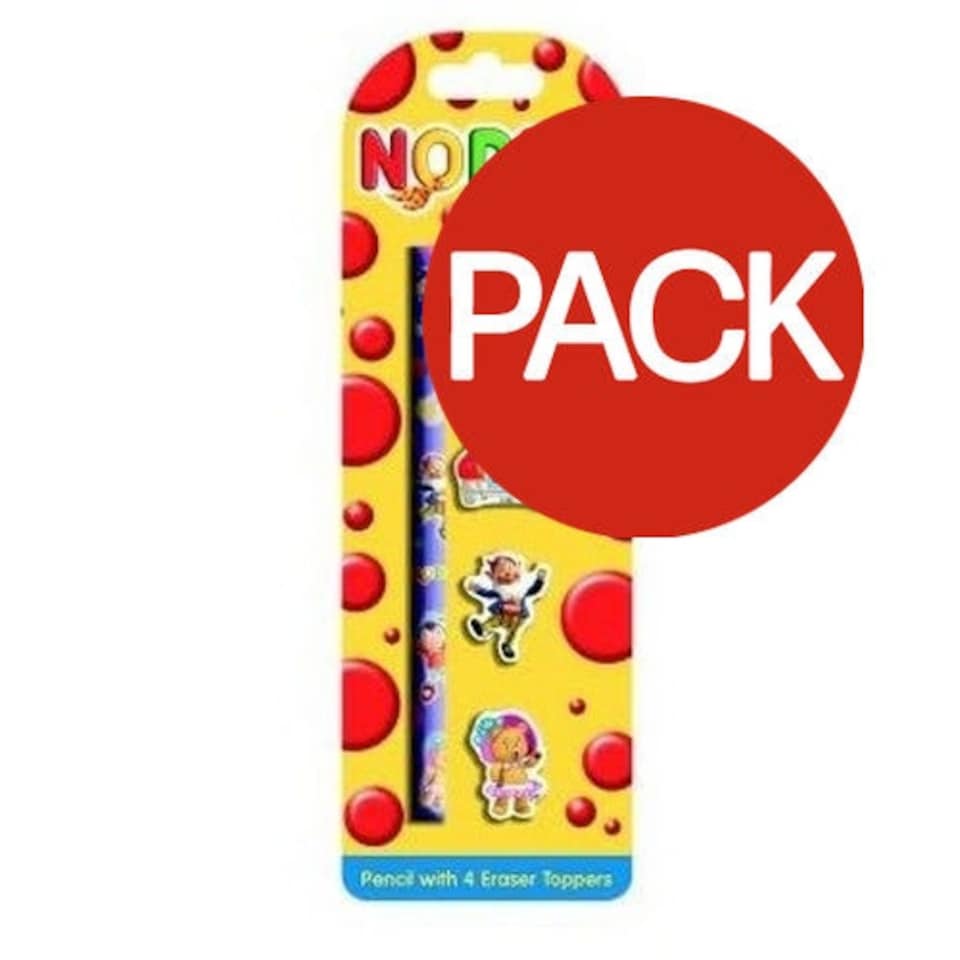 Noddy Pencil Topper (Pack of 4) - Multicoloured - One Size