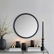 image 3 of Classic Round Contemporary Mirror Black Black | 50x50x2cm