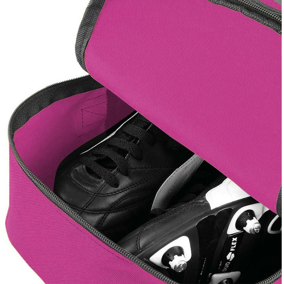 image 1 of BagBase Sport Shoe / Accessory Bag (8 Litres) - Fuchsia - One Size Pink | One Size