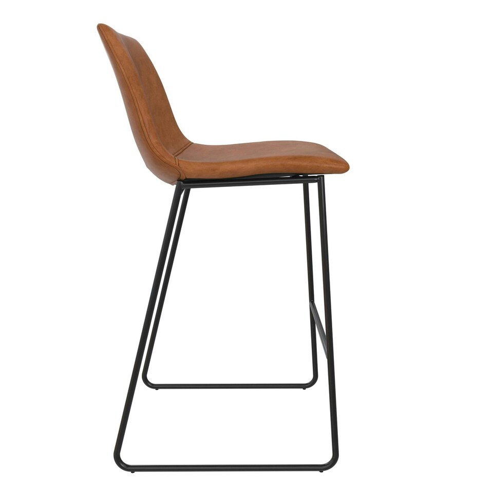 image 1 of Calvin Counter Stool in PU Black | Black | Black