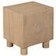 image 3 of Ajmer Solid Wood Bedside Table Brown