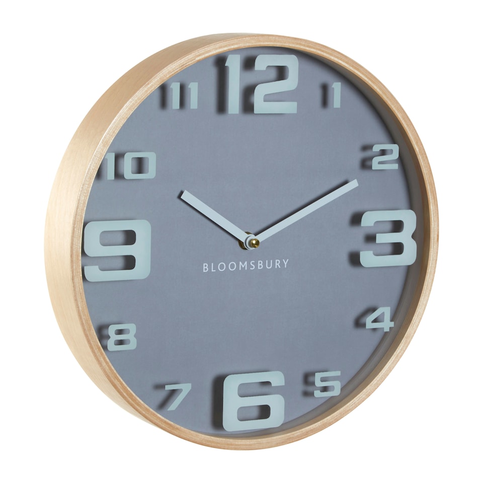 image 1 of Interiors by Premier Contemporary Large Digits Wall Clock, Easy To Maintain Kitchen Clock, Lightweight Wall Clock For Indoor