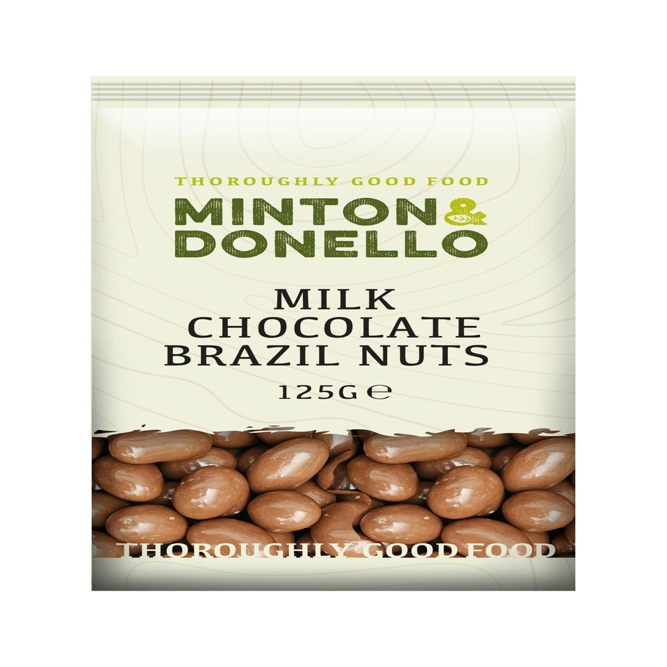 image 1 of Minton & Donello Milk Chocolate Brazil Nuts 6 x 125g