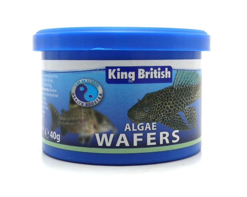 King British Algae Wafers (with Ihb) 40g (Pack of 6)