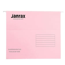Pack of 50 Pink Foolscap Suspension Files