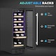 image 5 of HOMCOM Freestanding / Built-in Wine Cooler Fridge, 19 Bottle, Black 