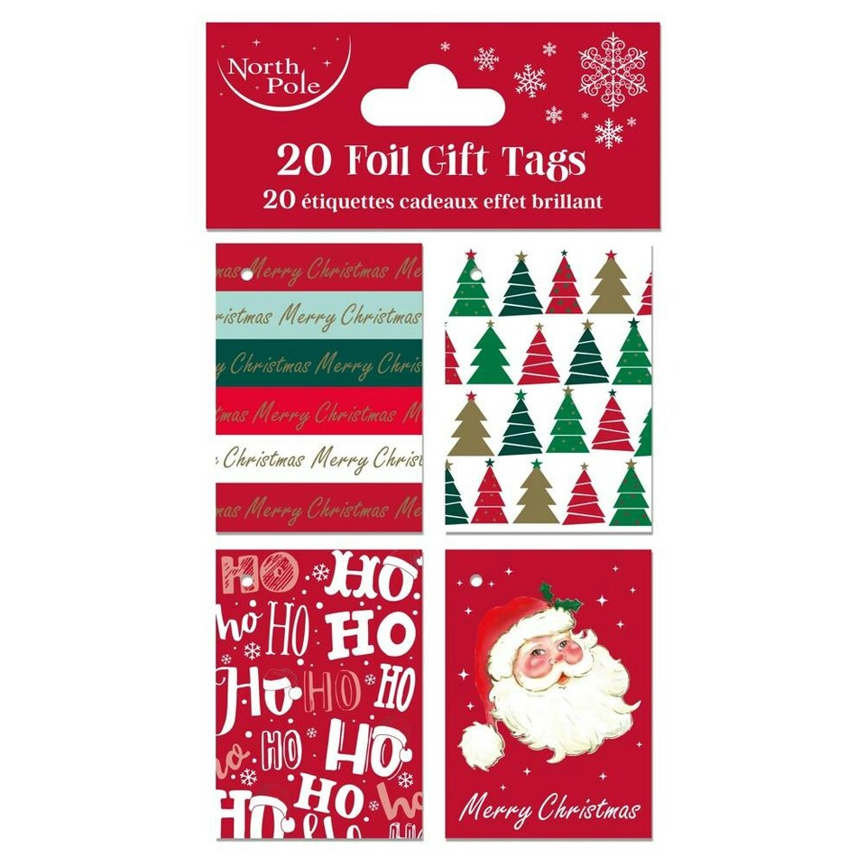 12 x Pack of 20 Contemp Christmas Gift Tags
