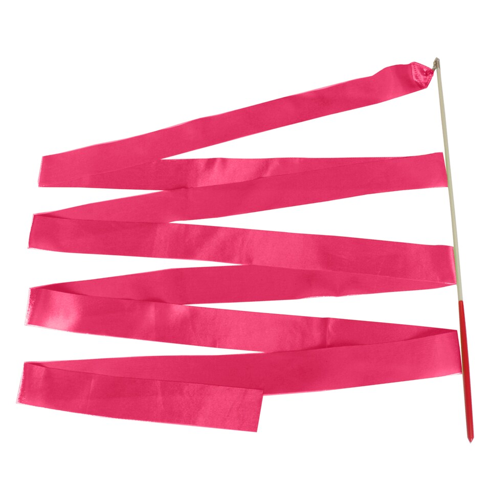 image 1 of 4 Metres Gymnastics Ribbon Wand, Satin Dance Streamer - 1pc