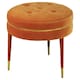 image 4 of Interiors by Premier Orange Velvet Footstool
