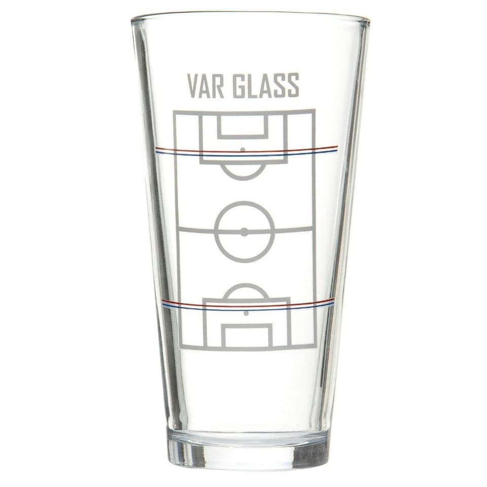 image 1 of VAR Beer Glass Drinking Game - The Ultimate Beer Glass Drinking Game: Test Your Skills and Embrace the Chaos of VAR! Red