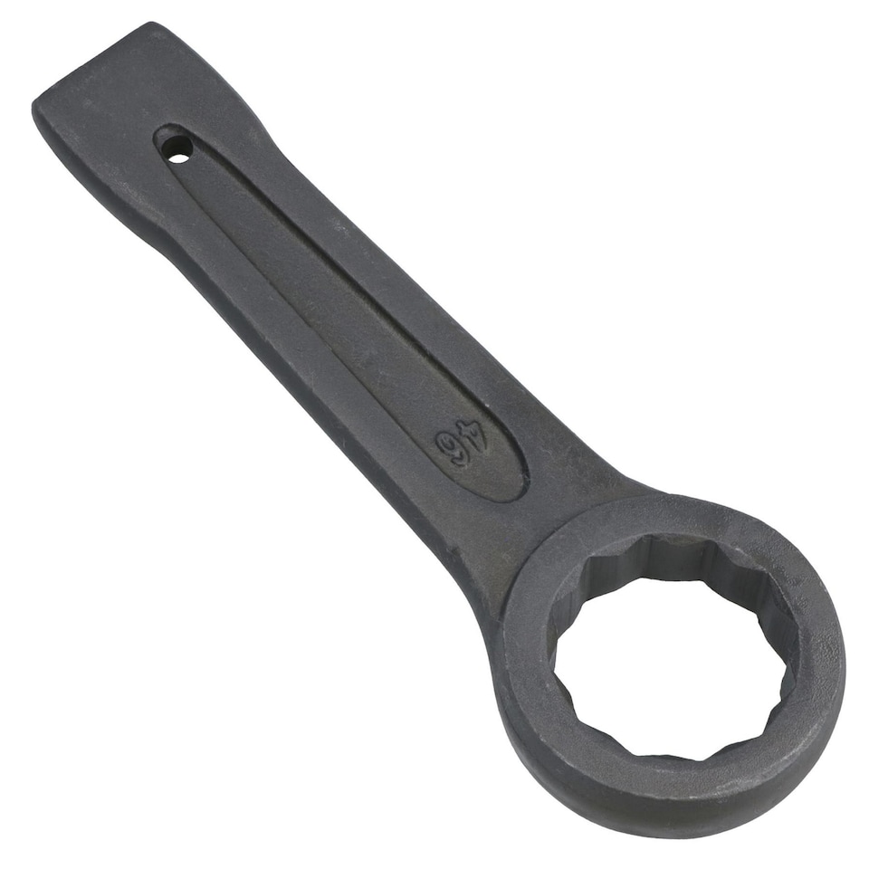 image 1 of 46mm Slogging Box End Striking Ring Wrench Spanner Bi-Hex 12 Sided Metric