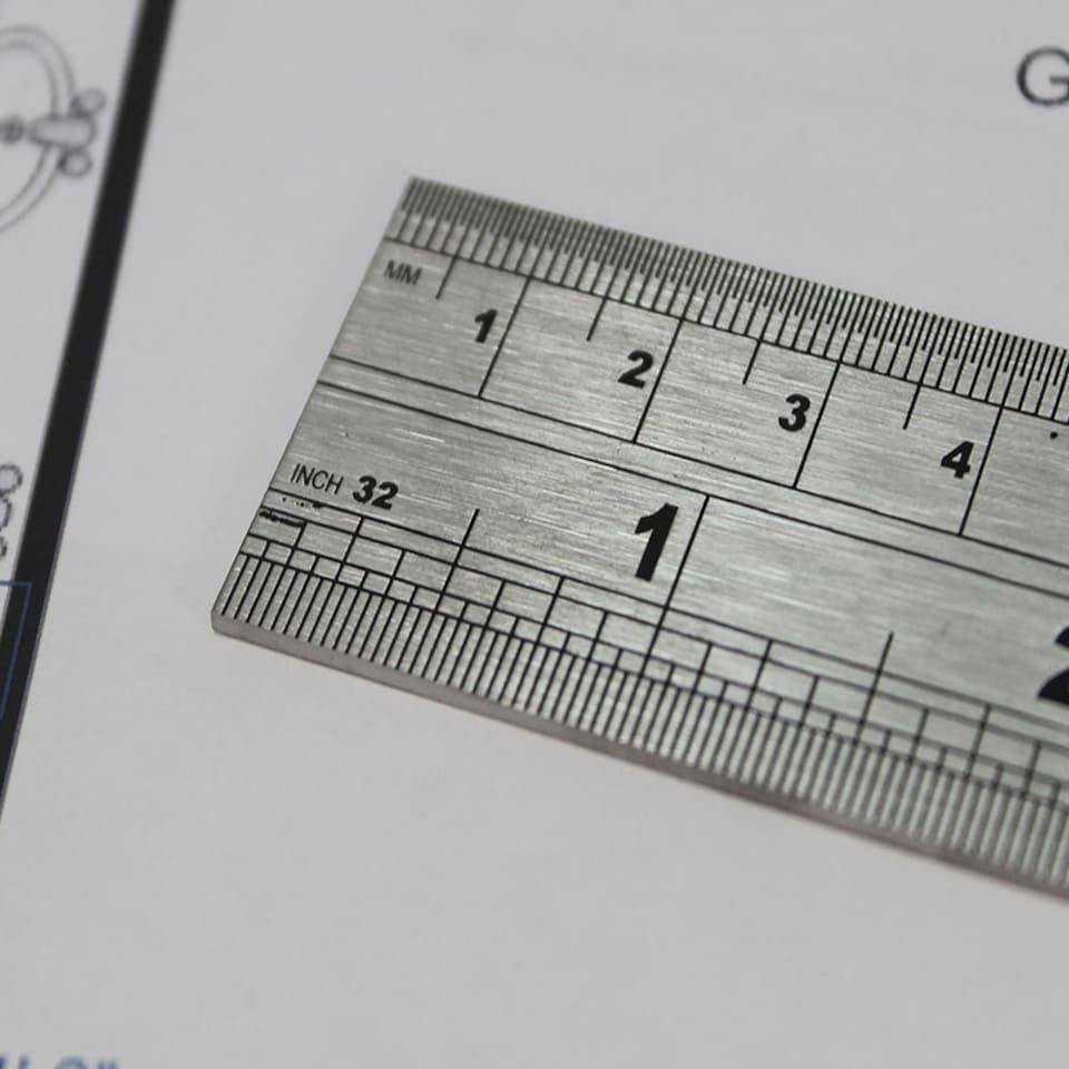 image 1 of Faithfull Steel Rule 150Mm / 6In X 19Mm