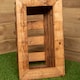 image 7 of Hand Made 56cm x 34cm Rustic Wooden Small Garden Trough / Flower Bed Planter | Brown | Brown