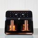 image 6 of Neo Black Copper Gold Black Dual Twin Zone Double Drawer Electric Air Fryer | Black | Black | 1