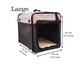 image 7 of Henry Wag Folding Fabric Travel Crate, Perfect For Home, Outdoor Use, Or Travel, Size Large | Grey | Grey | Large | 1