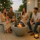 image 6 of Centurion Supports Fireology DIABLO Light Grey Contemporary Garden and Patio Heater Fire Pit and Barbecue with Concrete Stone-Effect Finish - Fully Assembled