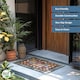 image 4 of Nicoman Rubber Elegant Blue Tile Doormat - 90x60cm