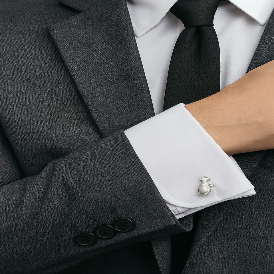 image 1 of Golf Bag Cufflinks - Onyx Art CK141 Novelty Cuffs