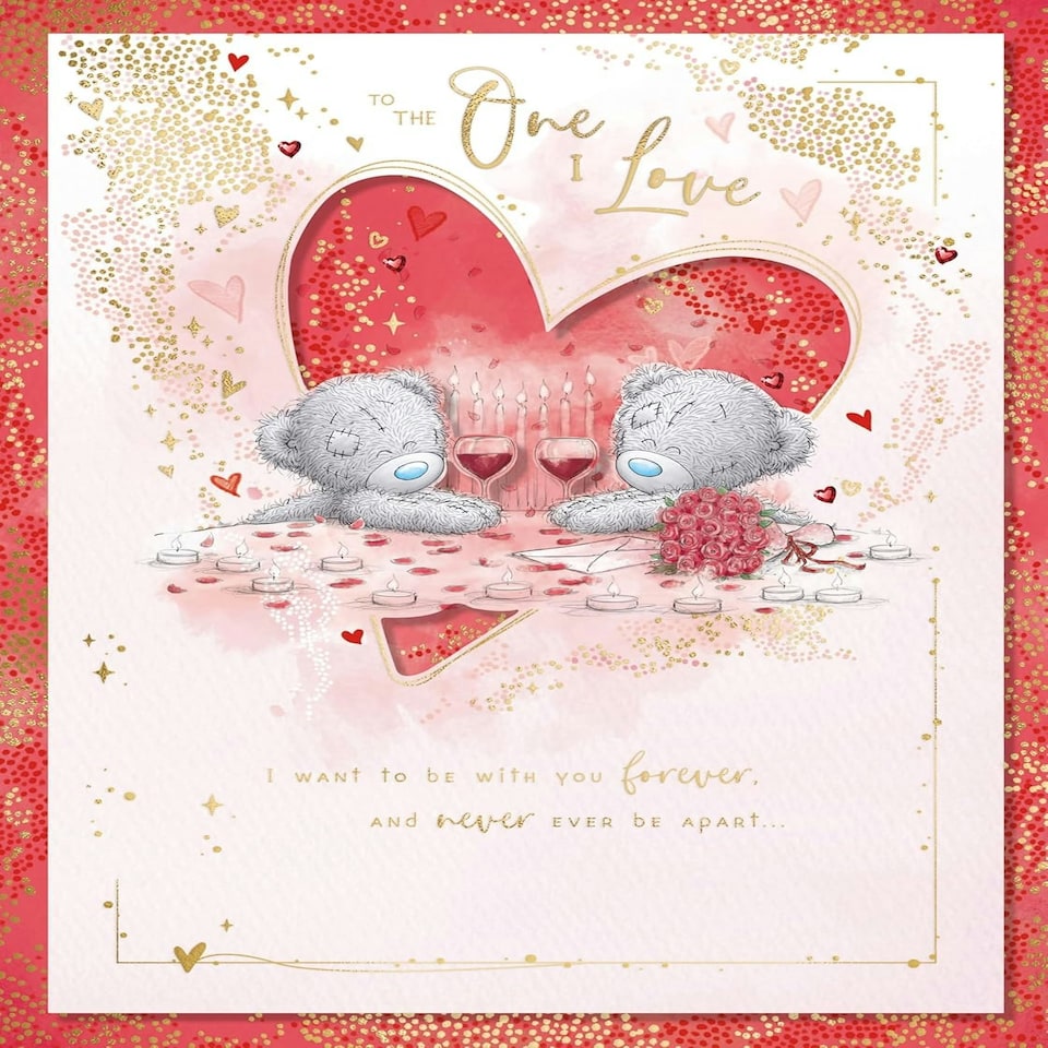 image 1 of Bears Sat At Dining Table One I Love Boxed Valentine's Day Card