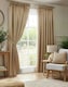 image 1 of Adison Lined Pencil Pleat Taped Curtains - 229cm x 274cm - Latte