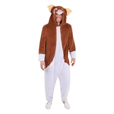 Gremlins Unisex Adult Deluxe Gizmo Costume | Brown | Brown/White | M | 1