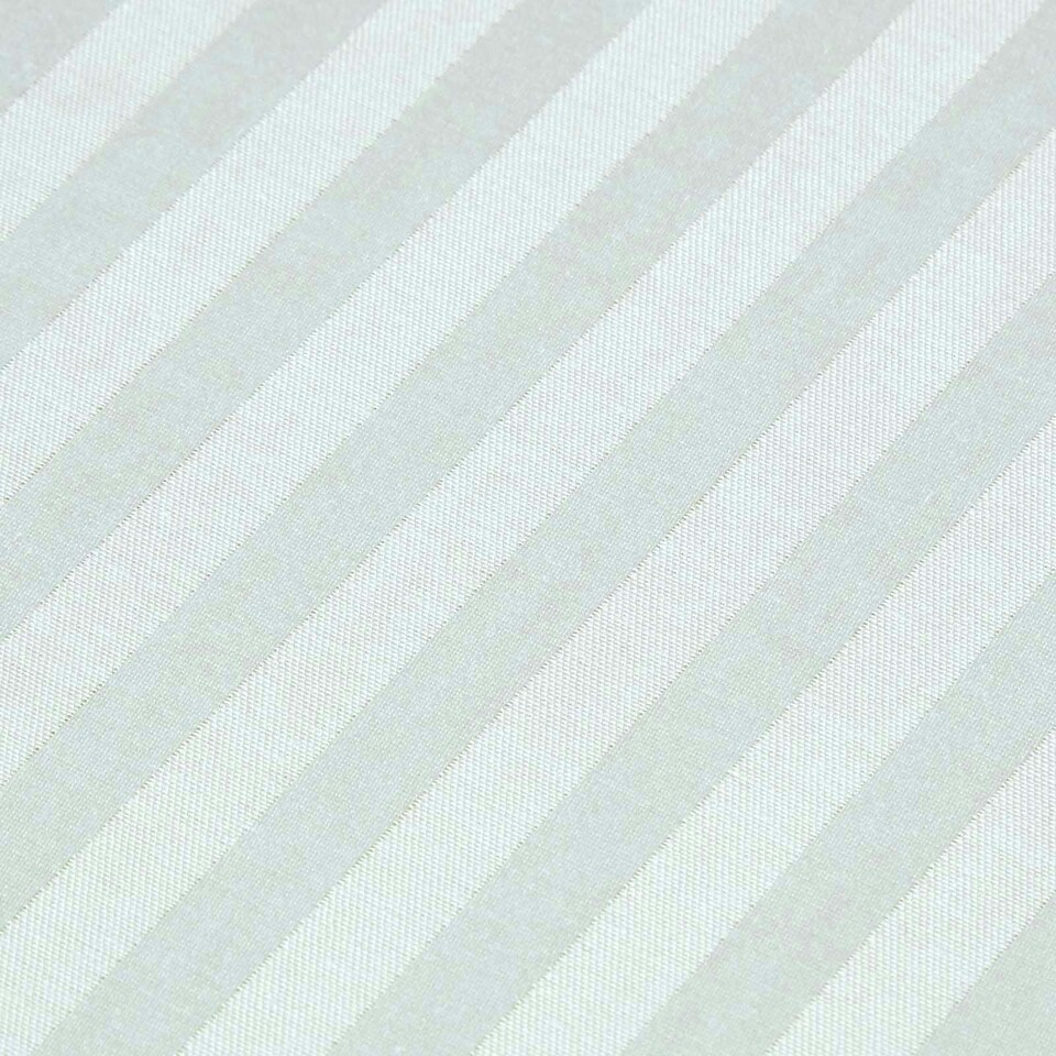 image 1 of Homescapes Blue Cotton Stripe Fitted Cot Sheets 330 Thread Count, 2 Pack Blue | One Size