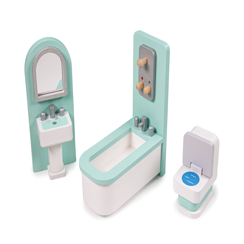 image 1 of Dolls House Bathroom Furniture Set