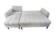 image 5 of Sienna 3 Seater Right Hand Facing Storage Sofa Bed in Grey, Silver or Beige | Silver | One Size