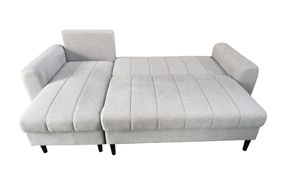 image 1 of Sienna 3 Seater Right Hand Facing Storage Sofa Bed in Grey, Silver or Beige | Silver | One Size