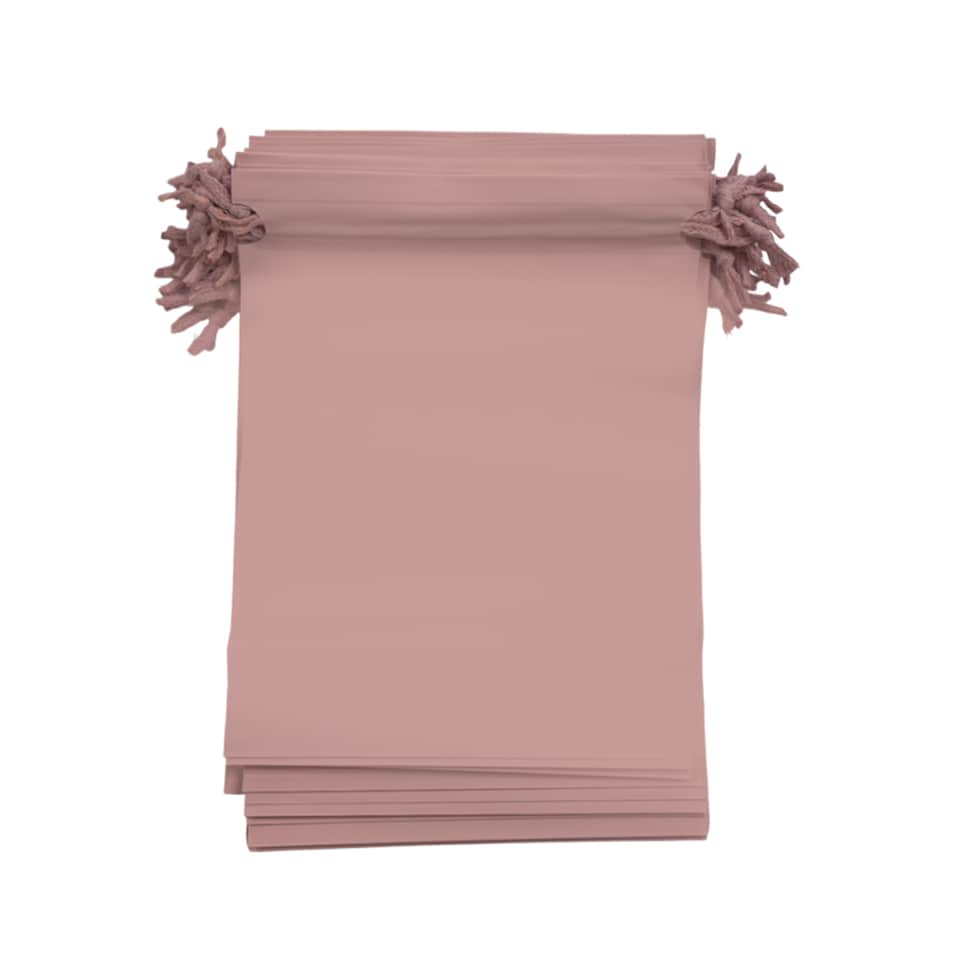 image 1 of Pack of 25 Pale Pink Coloured 21x29cm PEVA Frosted Drawstring Bags | Pink