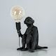 image 3 of ValueLights Monkey Animal Quirky Modern Black Table Lamp