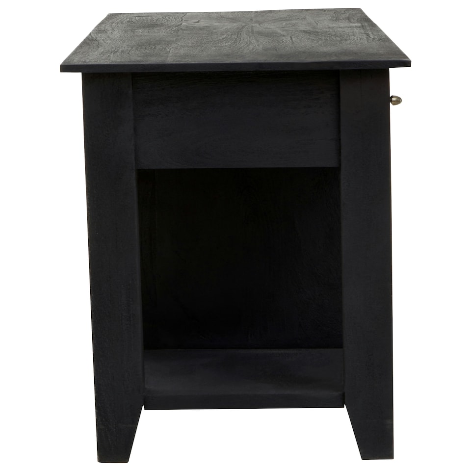 image 1 of Interiors by Premier Wine Bottle Storage Console Table Black