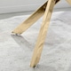 image 4 of Furniturebox Leonardo Glass and Gold Leg Modern 4 Seat Dining Table