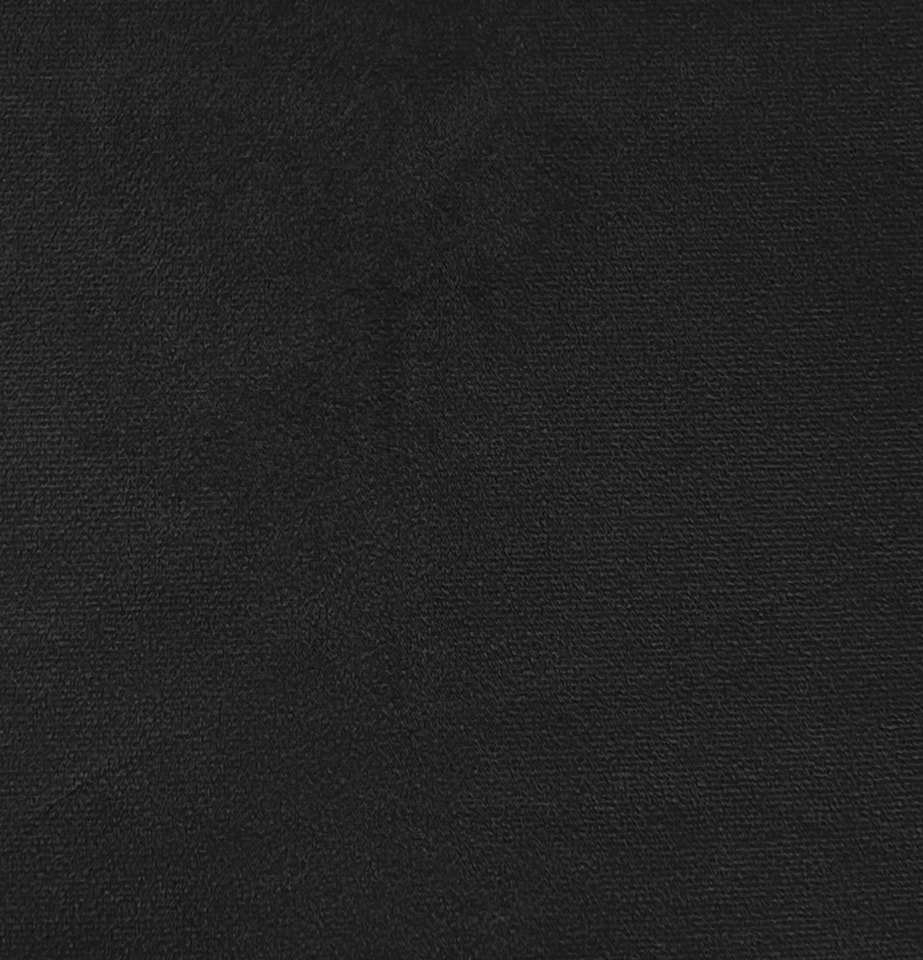 image 1 of Luxury Enhanced Living Black Velvet, Supersoft, Blackout, Thermal Pair of Curtains with Eyelet Top - 46 x 54 inch (117x137cm)