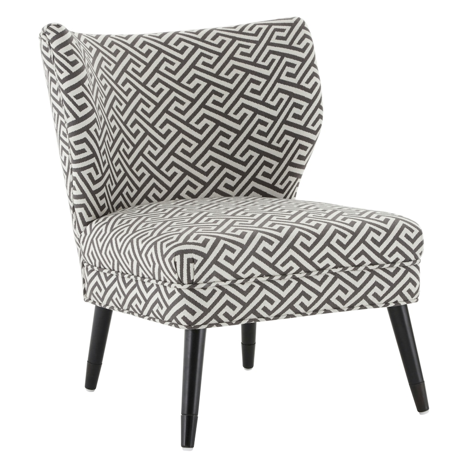 image 1 of Interiors By Premier Supportive Seating Greek Key Design Lounge Chair, Nordic Design Wooden Chair, Contemporary Accent Chair Multi