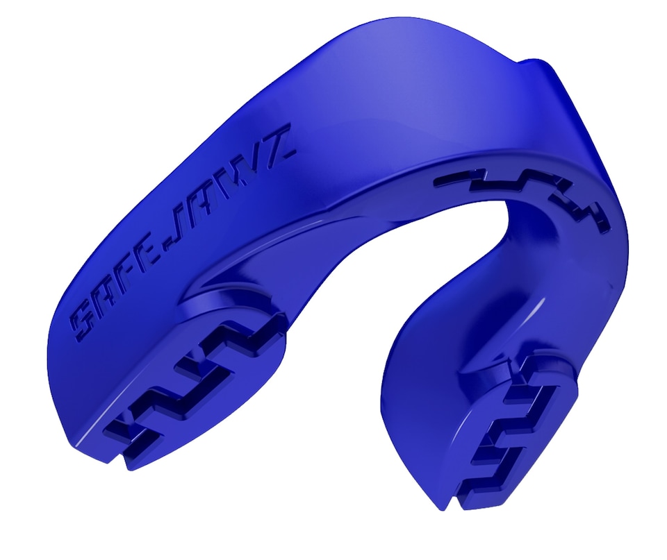 image 1 of SAFEJAWZ Intro Sports Mouth Guard Blue Adult/Junior