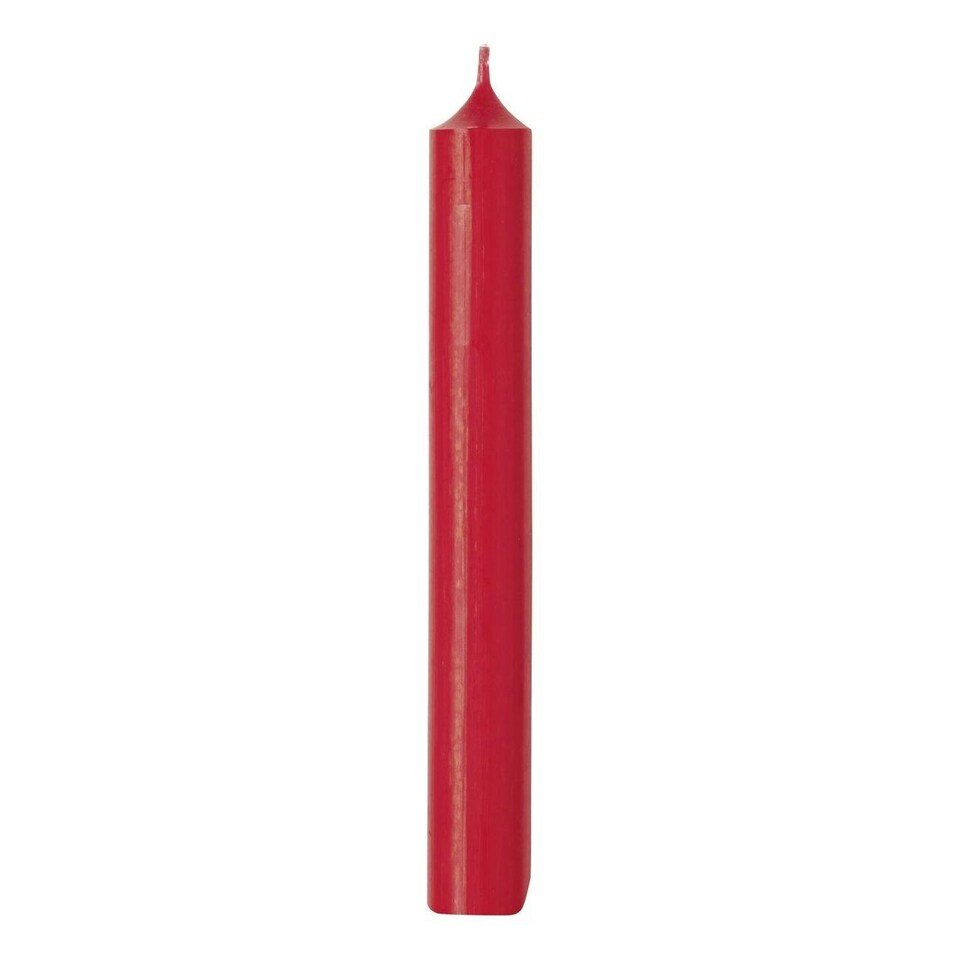 IHR Ideal Home Range Cylinder Candle 18cm - Red N/A