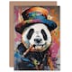 image 1 of Posh Panda Birthday Card for Husband or Dad