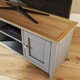 image 7 of Taberno Oak 2 Door TV Unit Dove Grey Grey