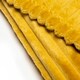 image 4 of BHS Luxury Ribbon Velvet Throw | Yellow | Ochre | 1