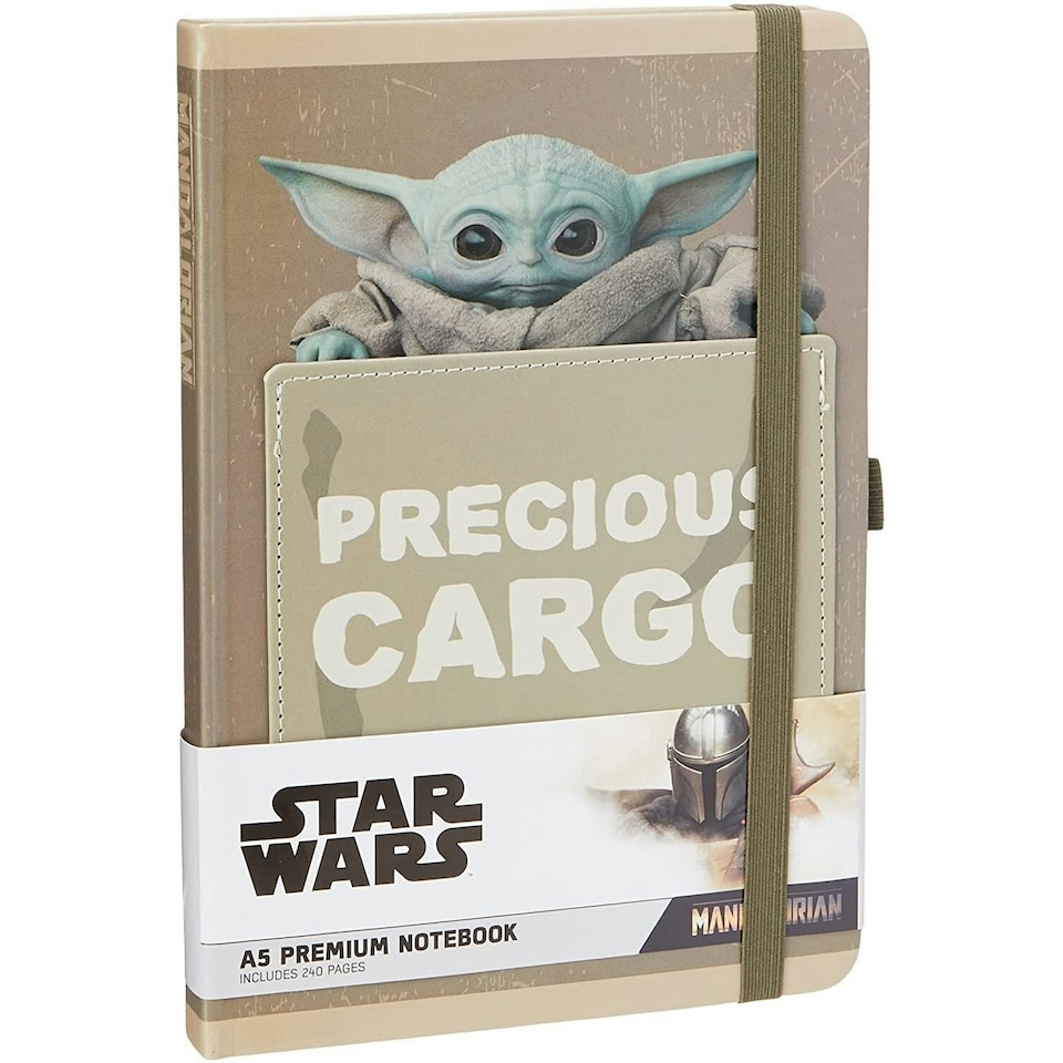 image 1 of Star Wars: The Mandalorian Precious Cargo A5 Notebook - Beige - One Size