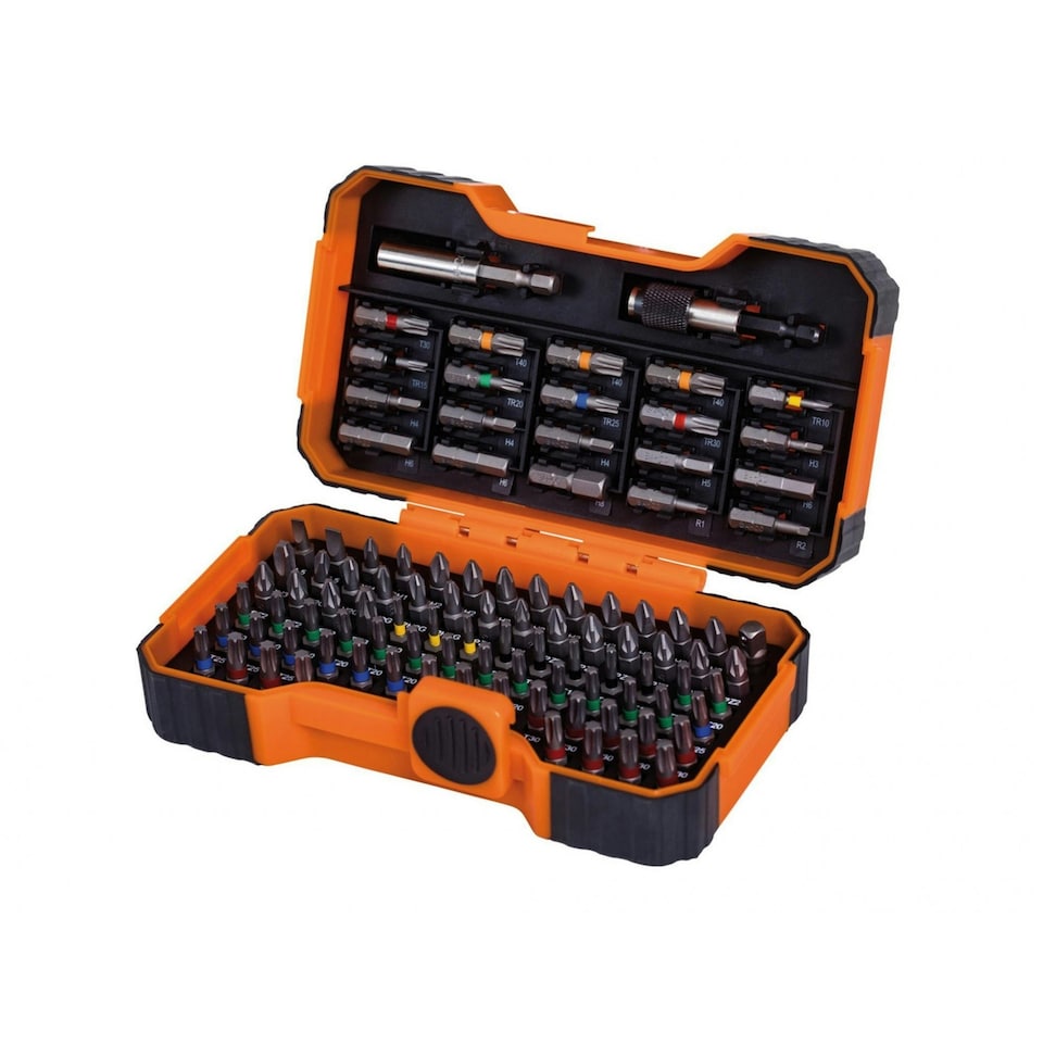 Bahco 59/s100bc Colour Coded Bit Set, 100 Piece - Multi Colour - One Size