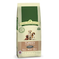 James Wellbeloved Adult Dog Light Turkey & Rice Kibble Dog Food 12.5kg